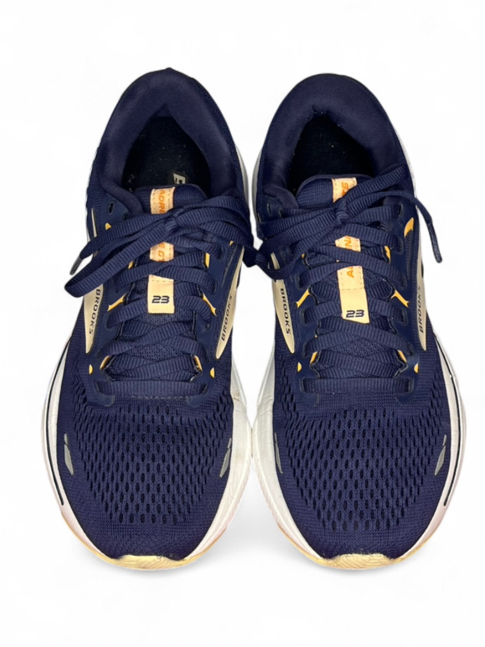 BROOKS Adrenaline GTS 23 Women’s Running Shoes SIZE 7 Peacot Blue / Peach
